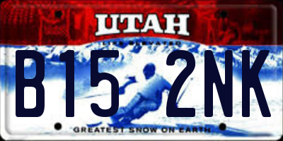 UT license plate B152NK