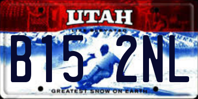 UT license plate B152NL