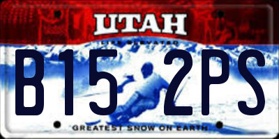 UT license plate B152PS