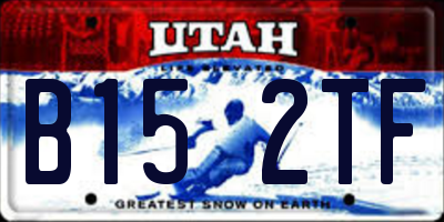 UT license plate B152TF