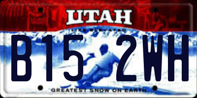 UT license plate B152WH