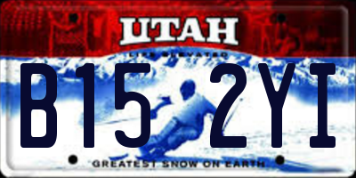 UT license plate B152YI