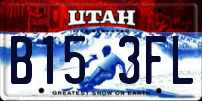 UT license plate B153FL