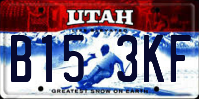 UT license plate B153KF