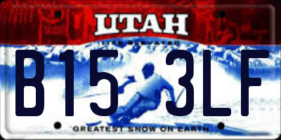 UT license plate B153LF