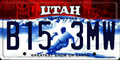 UT license plate B153MW