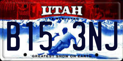 UT license plate B153NJ