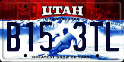 UT license plate B153TL
