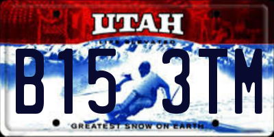 UT license plate B153TM