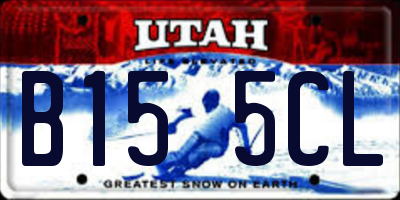 UT license plate B155CL