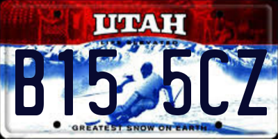 UT license plate B155CZ