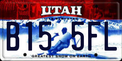 UT license plate B155FL