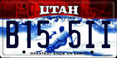 UT license plate B155II