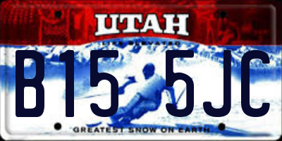 UT license plate B155JC