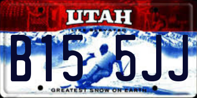 UT license plate B155JJ