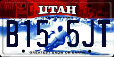 UT license plate B155JT