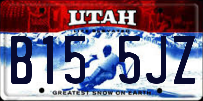 UT license plate B155JZ