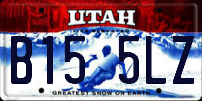 UT license plate B155LZ