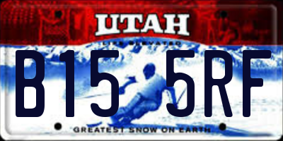 UT license plate B155RF