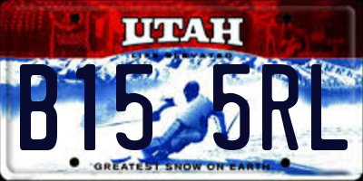 UT license plate B155RL