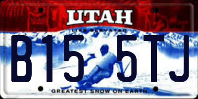 UT license plate B155TJ