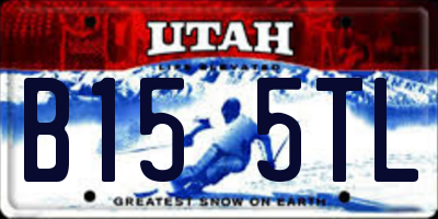 UT license plate B155TL