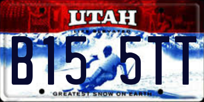 UT license plate B155TT