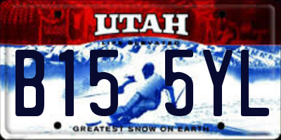 UT license plate B155YL