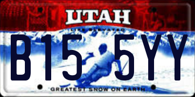 UT license plate B155YY