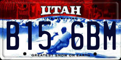 UT license plate B156BM