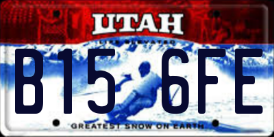 UT license plate B156FE