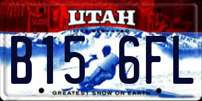 UT license plate B156FL