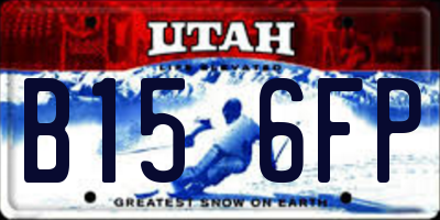 UT license plate B156FP