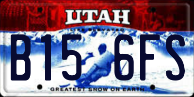UT license plate B156FS