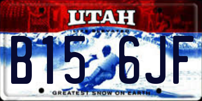 UT license plate B156JF