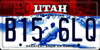 UT license plate B156LQ