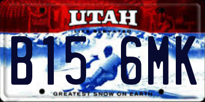 UT license plate B156MK
