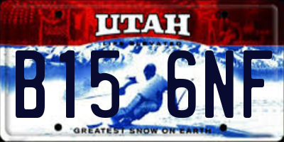 UT license plate B156NF