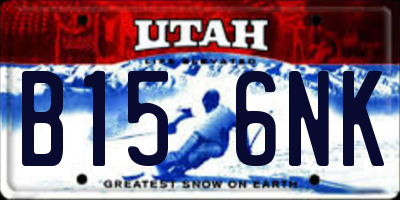 UT license plate B156NK