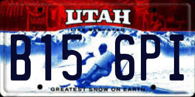 UT license plate B156PI