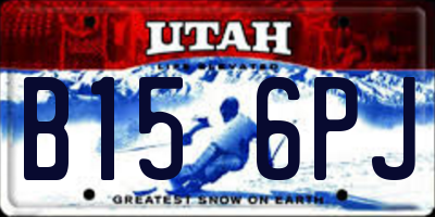UT license plate B156PJ