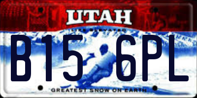 UT license plate B156PL