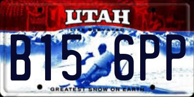 UT license plate B156PP