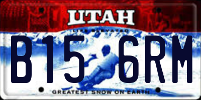 UT license plate B156RM