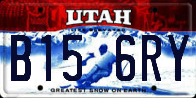 UT license plate B156RY