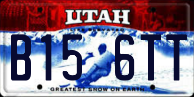UT license plate B156TT
