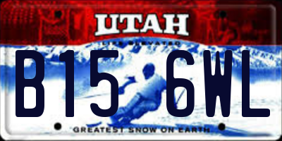 UT license plate B156WL