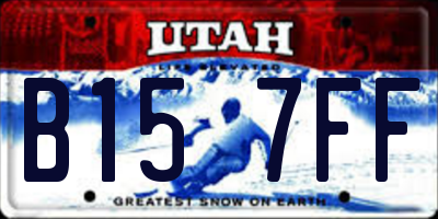 UT license plate B157FF