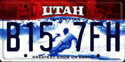 UT license plate B157FH