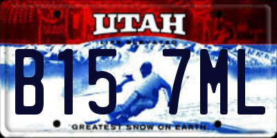 UT license plate B157ML